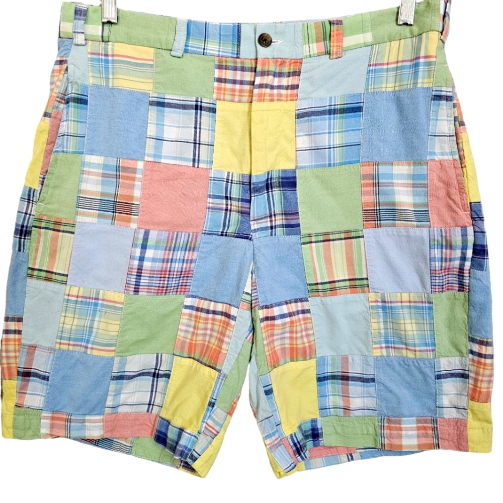 Brooks Brothers Plaid Multicolor Cotton Shorts